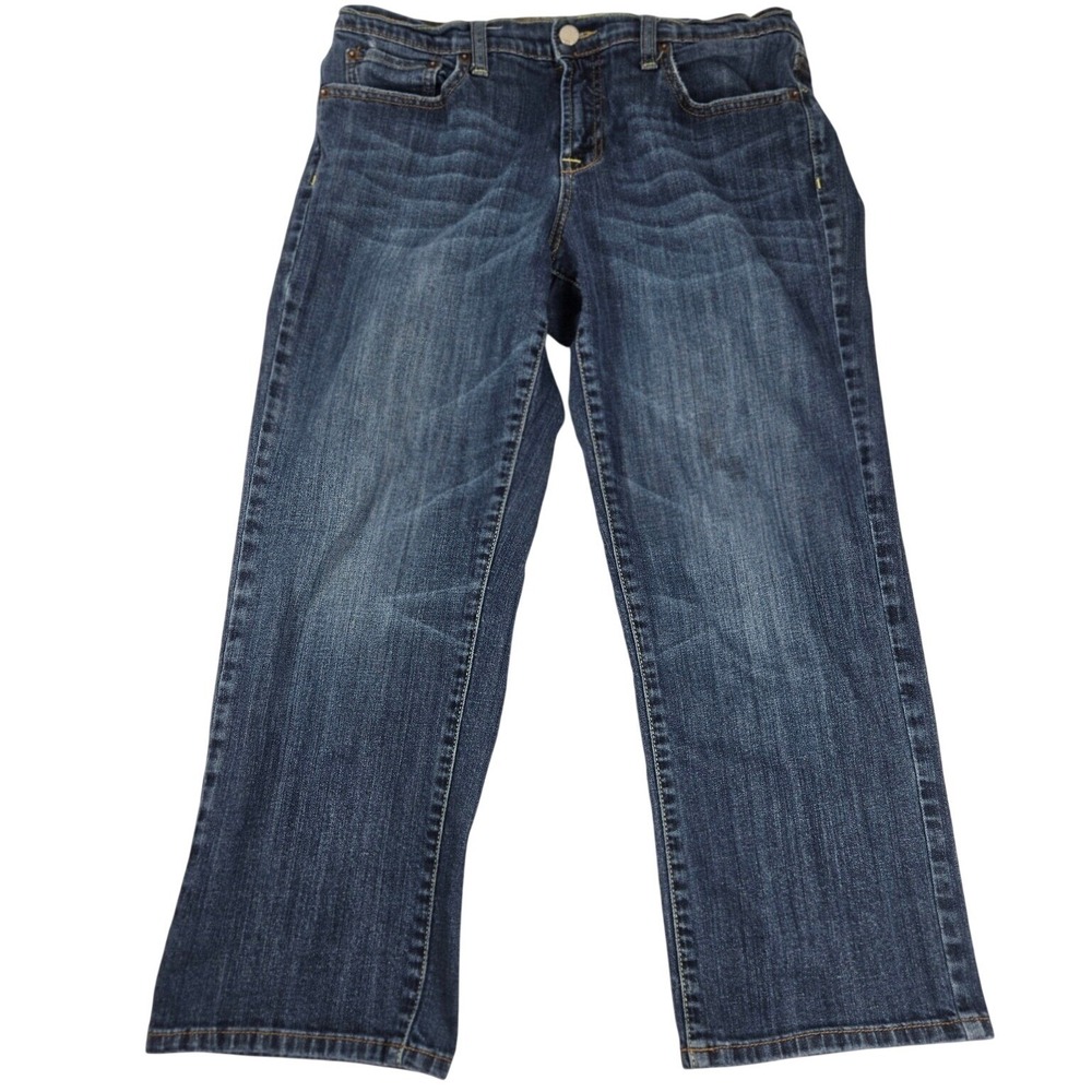Lucky Brand Easy Rider Crop Jeans Womens 10 Medium Wash Stretch Mid Rise Denim